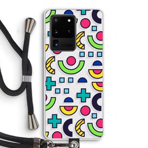 CaseCompany 8-bit N°6: Samsung Galaxy S20 Ultra Transparant Hoesje met koord