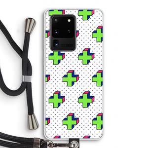 CaseCompany 8-bit N°10: Samsung Galaxy S20 Ultra Transparant Hoesje met koord