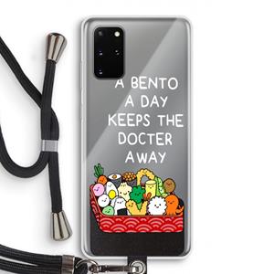 CaseCompany Bento a day: Samsung Galaxy S20 Plus Transparant Hoesje met koord