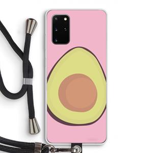 CaseCompany Avocado: Samsung Galaxy S20 Plus Transparant Hoesje met koord