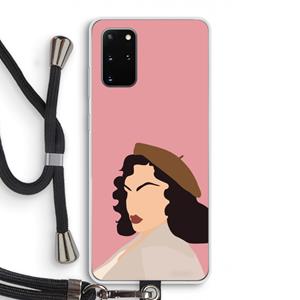 CaseCompany Confidence: Samsung Galaxy S20 Plus Transparant Hoesje met koord