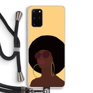 CaseCompany Golden hour: Samsung Galaxy S20 Plus Transparant Hoesje met koord