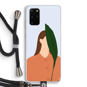 CaseCompany Leaf: Samsung Galaxy S20 Plus Transparant Hoesje met koord