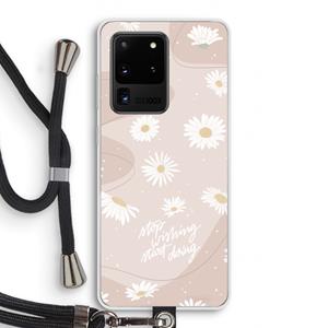 CaseCompany Daydreaming becomes reality: Samsung Galaxy S20 Ultra Transparant Hoesje met koord