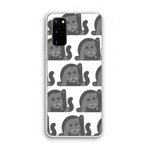 CaseCompany Cats: Samsung Galaxy S20 Transparant Hoesje