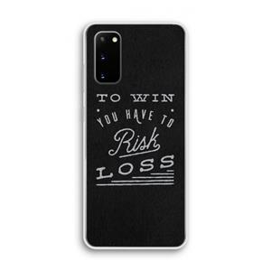 CaseCompany Risk loss: Samsung Galaxy S20 Transparant Hoesje