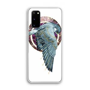 CaseCompany Golden Falcon: Samsung Galaxy S20 Transparant Hoesje
