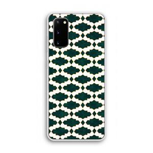 CaseCompany Moroccan tiles: Samsung Galaxy S20 Transparant Hoesje