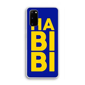 CaseCompany Habibi Blue: Samsung Galaxy S20 Transparant Hoesje