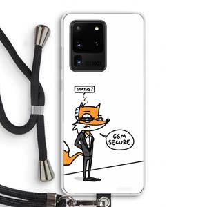 CaseCompany GSM secure: Samsung Galaxy S20 Ultra Transparant Hoesje met koord