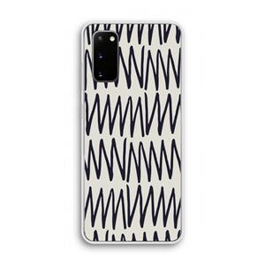 CaseCompany Marrakech Zigzag: Samsung Galaxy S20 Transparant Hoesje