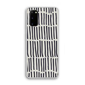 CaseCompany Moroccan stripes: Samsung Galaxy S20 Transparant Hoesje