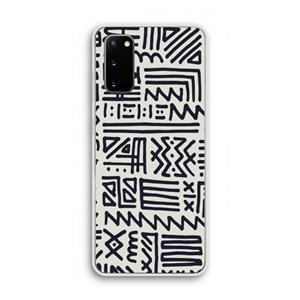 CaseCompany Marrakech print: Samsung Galaxy S20 Transparant Hoesje