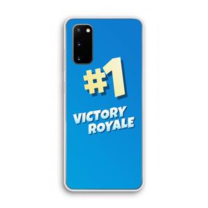 CaseCompany Victory Royale: Samsung Galaxy S20 Transparant Hoesje