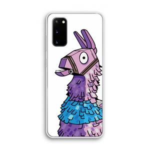 CaseCompany Lama: Samsung Galaxy S20 Transparant Hoesje