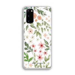 CaseCompany Botanical sweet flower heaven: Samsung Galaxy S20 Transparant Hoesje