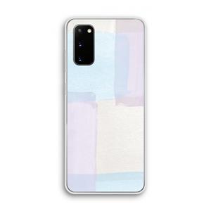 CaseCompany Square pastel: Samsung Galaxy S20 Transparant Hoesje