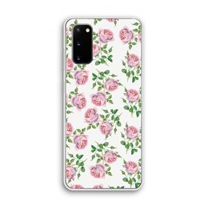 CaseCompany Kleine roosjes: Samsung Galaxy S20 Transparant Hoesje