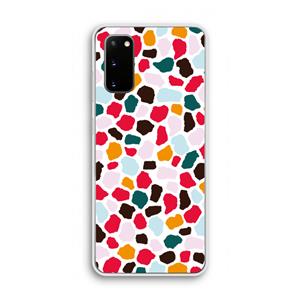 CaseCompany Colored Giraffe: Samsung Galaxy S20 Transparant Hoesje