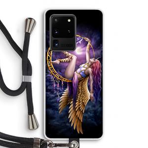 CaseCompany Aerial Angel: Samsung Galaxy S20 Ultra Transparant Hoesje met koord