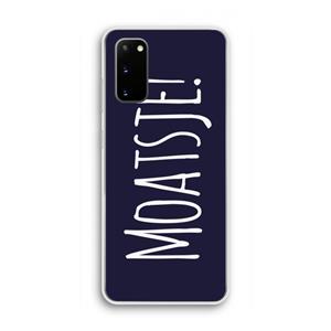 CaseCompany Moatsje!: Samsung Galaxy S20 Transparant Hoesje