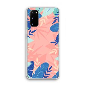 CaseCompany Tropisch: Samsung Galaxy S20 Transparant Hoesje