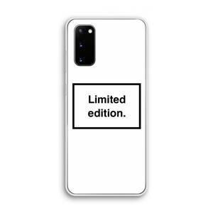 CaseCompany Limited edition: Samsung Galaxy S20 Transparant Hoesje