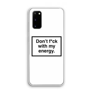 CaseCompany My energy: Samsung Galaxy S20 Transparant Hoesje