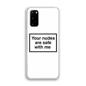 CaseCompany Safe with me: Samsung Galaxy S20 Transparant Hoesje