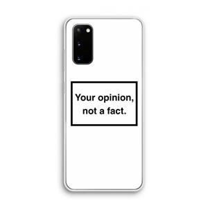 CaseCompany Your opinion: Samsung Galaxy S20 Transparant Hoesje