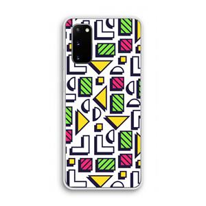 CaseCompany 8-bit N°4: Samsung Galaxy S20 Transparant Hoesje