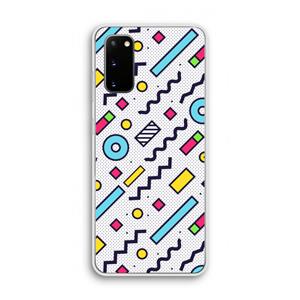 CaseCompany 8-bit N°8: Samsung Galaxy S20 Transparant Hoesje