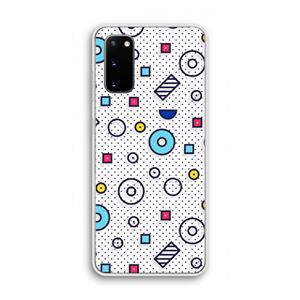 CaseCompany 8-bit N°9: Samsung Galaxy S20 Transparant Hoesje