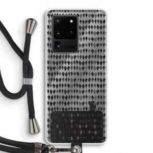 CaseCompany Crazy shapes: Samsung Galaxy S20 Ultra Transparant Hoesje met koord