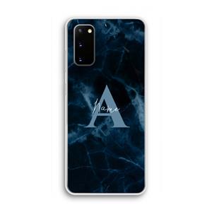 CaseCompany Midnight Marble: Samsung Galaxy S20 Transparant Hoesje