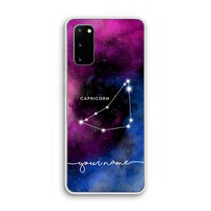 CaseCompany Sterrenbeeld - Donker: Samsung Galaxy S20 Transparant Hoesje