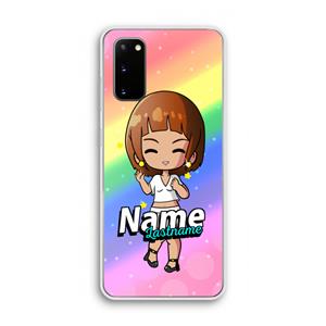 CaseCompany Chibi Maker vrouw: Samsung Galaxy S20 Transparant Hoesje
