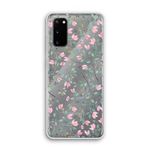 CaseCompany Sierlijke bloemen: Samsung Galaxy S20 Transparant Hoesje