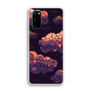 CaseCompany Patroon Wolken: Samsung Galaxy S20 Transparant Hoesje