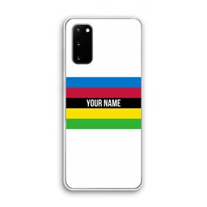 CaseCompany WK Wielrennen: Samsung Galaxy S20 Transparant Hoesje