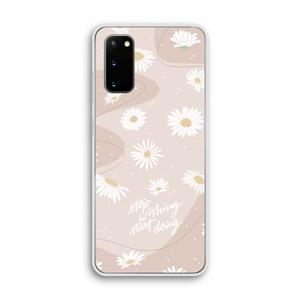 CaseCompany Daydreaming becomes reality: Samsung Galaxy S20 Transparant Hoesje