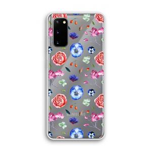 CaseCompany Bloemetjes: Samsung Galaxy S20 Transparant Hoesje