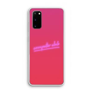 CaseCompany Vice Glow: Samsung Galaxy S20 Transparant Hoesje