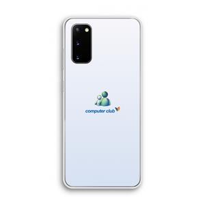 CaseCompany MSN: Samsung Galaxy S20 Transparant Hoesje