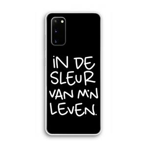 CaseCompany De Sleur: Samsung Galaxy S20 Transparant Hoesje