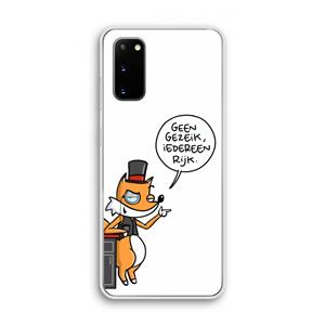 CaseCompany Geen Gezeik: Samsung Galaxy S20 Transparant Hoesje