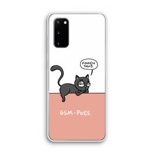 CaseCompany GSM poes: Samsung Galaxy S20 Transparant Hoesje