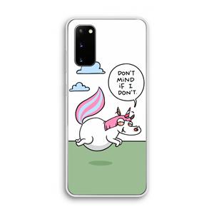 CaseCompany Unicorn: Samsung Galaxy S20 Transparant Hoesje