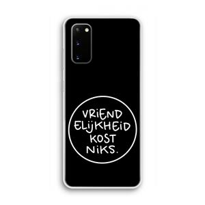CaseCompany Vriendelijkheid: Samsung Galaxy S20 Transparant Hoesje
