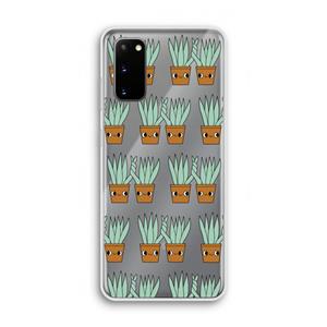 CaseCompany Sansevieria: Samsung Galaxy S20 Transparant Hoesje